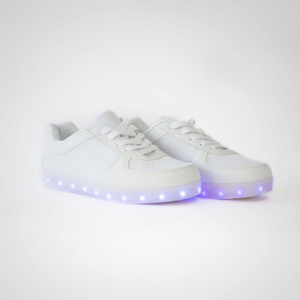 DNK White Shoes with LED - immagine 2
